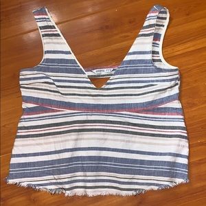 Woven cotton tank